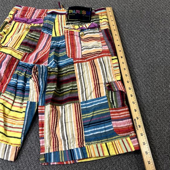 Parish Health Wealth And Wisdom Shorts Mens Size 36 Multi Colored Hip Hop - Picture 8 of 11